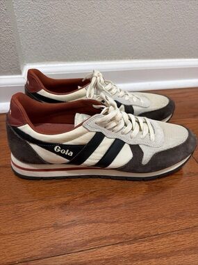 Gola Daytona Men’s 11 Off White/brown Sneakers